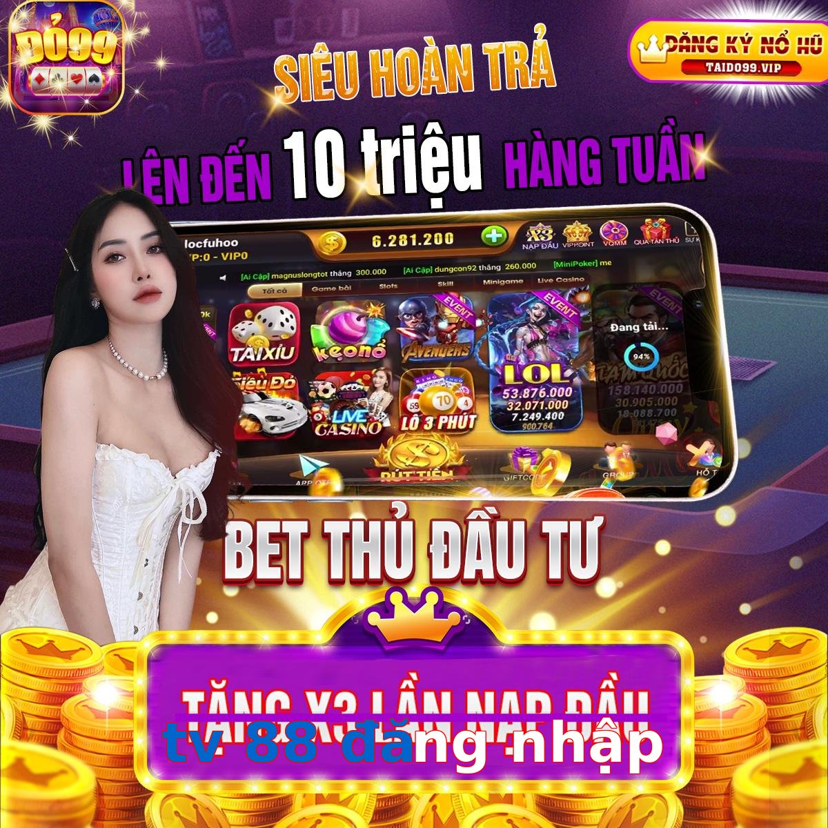tv 88 đăng nhập